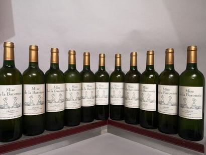 11 bottles GRAVES Blanc Mise de La BARONNIE...