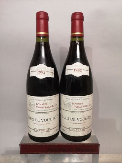 2 bottles CLOS de VOUGEOT Grand Cru - THOMAS...