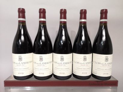 * 5 bottles CLOS des LAMBRAYS Grand Cru -...