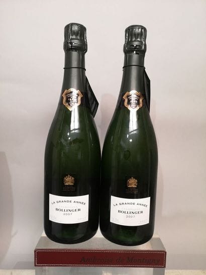 * 2 bottles CHAMPAGNE BOLLINGER 