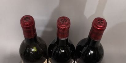 3 bottles Château GAZIN - Pomerol 1978 Stained...