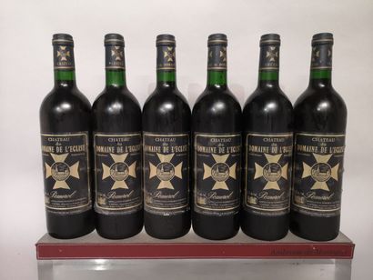 6 bottles Château du DOMAINE de L'EGLISE...