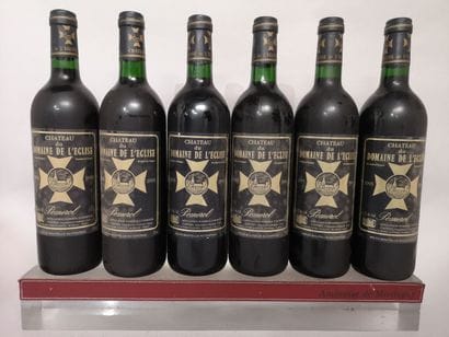 6 bottles Château du DOMAINE de L'EGLISE...