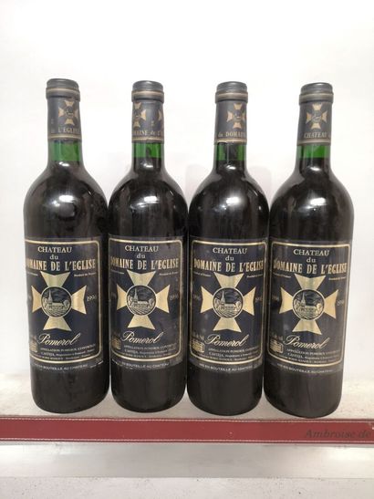 4 bottles Château du DOMAINE de L'EGLISE...