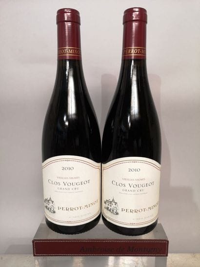 * 2 bottles CLOS de VOUGEOT Grand Cru 