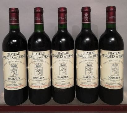 5 bottles Château MARQUIS DE TERME - 4th...