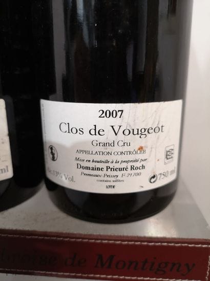 2 bottles CLOS de VOUGEOT Grand cru - PRIEURÉ...