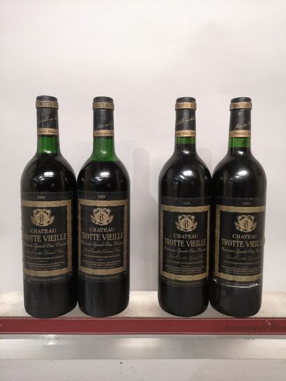 4 bottles Château TROTTEVIEILLE - 1er Gcc...