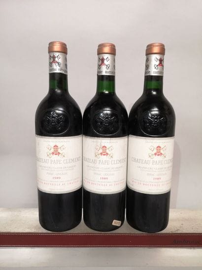 3 bottles Château PAPE CLEMENT - Pessac Leognan...