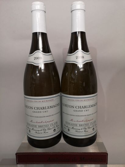 * 2 bottles CORTON CHARLEMAGNE Grand Cru...