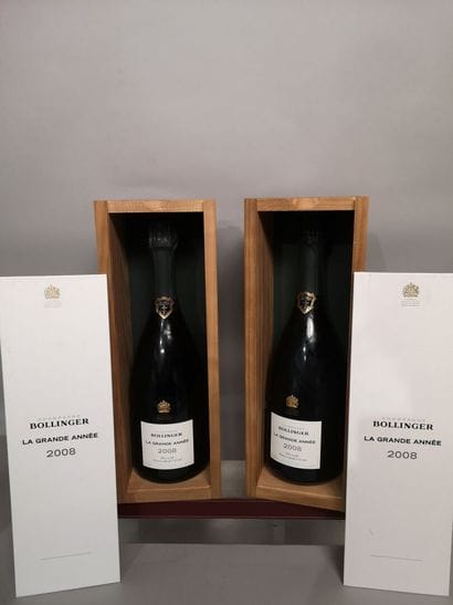 * 2 bottles CHAMPAGNE BOLLINGER 