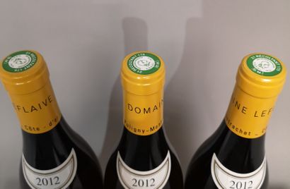 * 3 bottles BIENVENUES BATARD MONTRACHET...