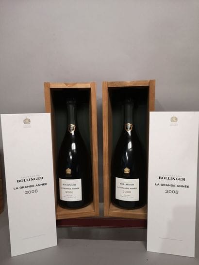 * 2 bottles CHAMPAGNE BOLLINGER 