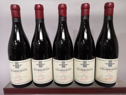 * 5 bottles CHAMBERTIN Grand Cru - Famille...