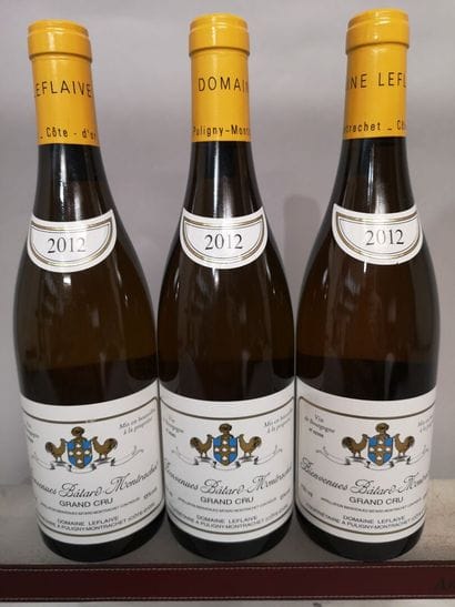 * 3 bottles BIENVENUES BATARD MONTRACHET...
