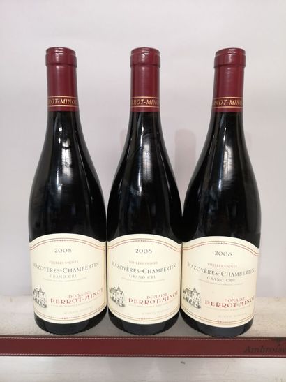 * 3 bottles MAZOYERES CHAMBERTIN Grand Cru...