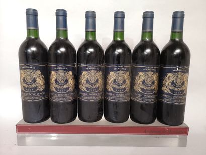 6 bottles Château PONTAC LYNCH - Margaux...