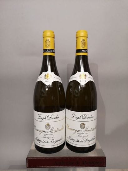 * 2 bottles CHASSAGNE MONTRACHET 1er Cru...