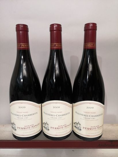 * 3 bottles MAZOYERES CHAMBERTIN Grand Cru...