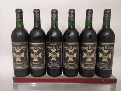 6 bottles Château du DOMAINE de L'EGLISE...