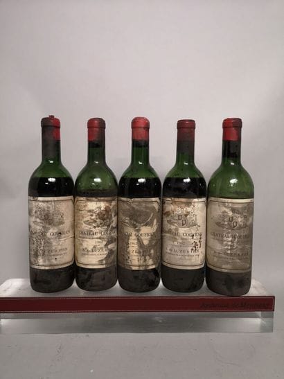 5 bottles Château COUFFRAN 1962 - Haut Medoc...