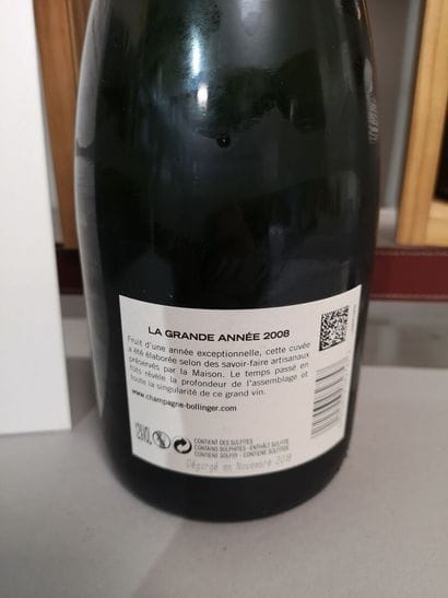 * 2 bottles CHAMPAGNE BOLLINGER 
