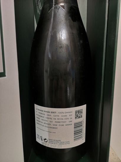 * 2 bottles CHAMPAGNE BOLLINGER 
