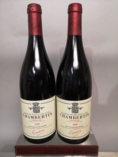 * 2 bottles CHAMBERTIN Grand Cru - Jean et...