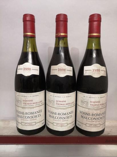 3 bottles VOSNE ROMANEE 1er Cru 