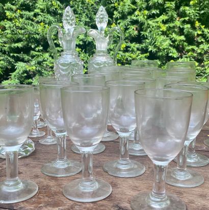 Glassware MANNETTE including wine glasses,...