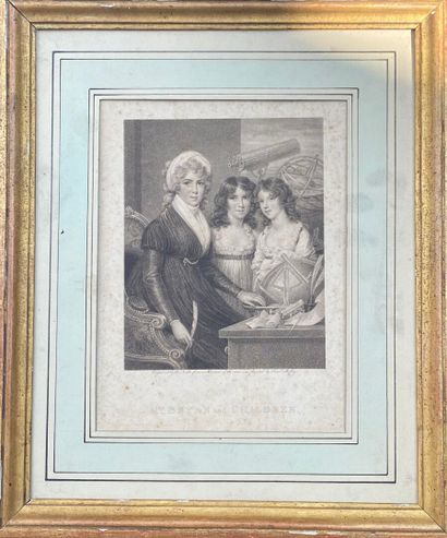 French school, 18th century 
Pair of engravings...