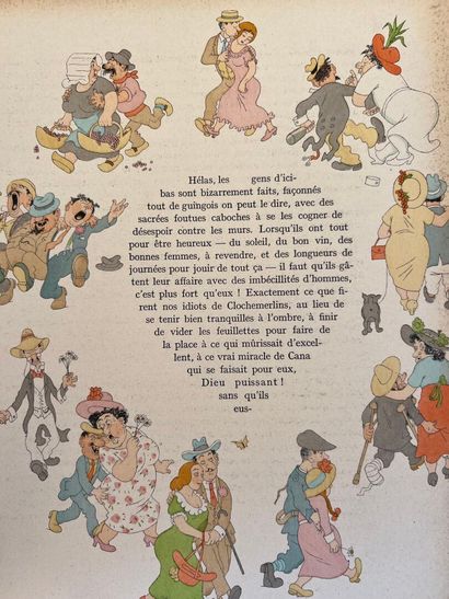 Gabriel CHEVALLIER, Clochemerle, Illustration...