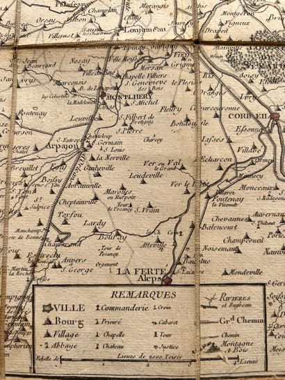Map of the Paris area, dated 1773
53.5 x...
