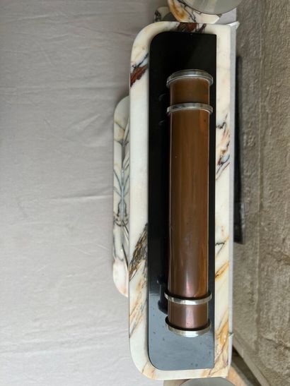 Fireplace set, circa 1920
Octagonal dial...