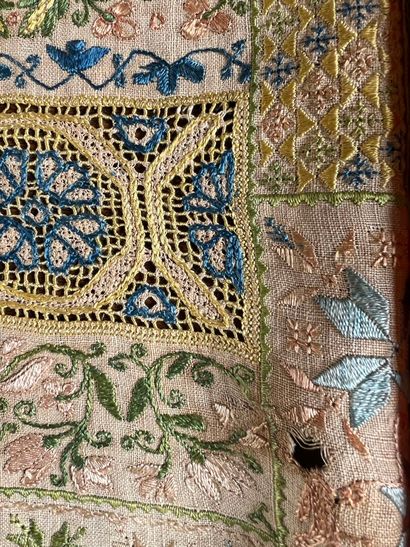 ITALY, 1769
Monogrammed altar cloth 
49 x...