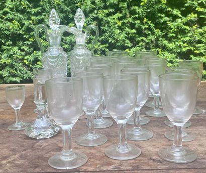 Glassware MANNETTE including wine glasses,...