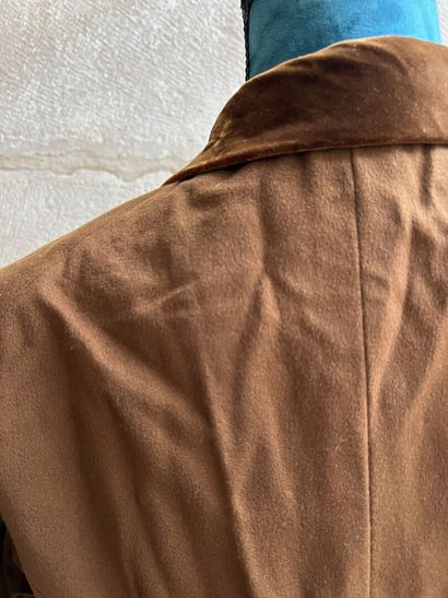 Frac, Second Empire, brown wool suit with...