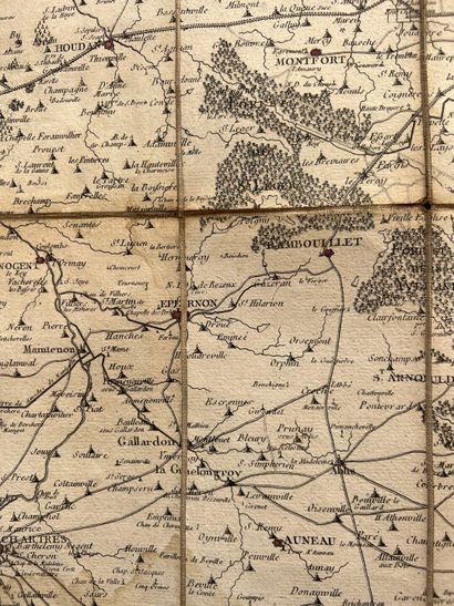 Map of the Paris area, dated 1773
53.5 x...