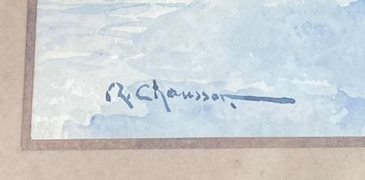 R. CHAUSSON, 20th century
Landscape with...
