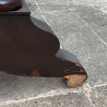 Bonheur du jour mahogany and mahogany veneer...
