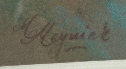 Marius MEYNIER, circa 1910
Lot of four pastels...