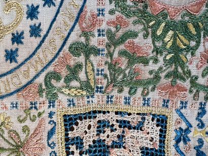 ITALY, 1769
Monogrammed altar cloth 
49 x...