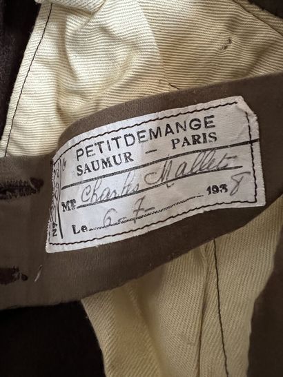 Frac, Second Empire, brown wool suit with...