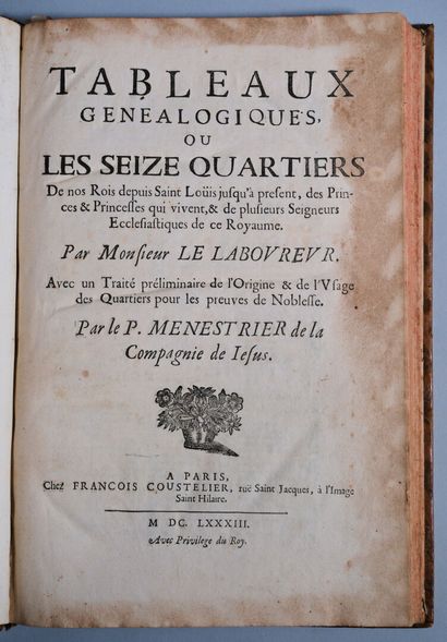 LE LABOUREUR (Jean) ; MENESTRIER (Claude-François)....