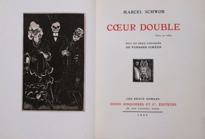 SIMÉON. SCHWOB (Marcel). Coeur double. Paris,...
