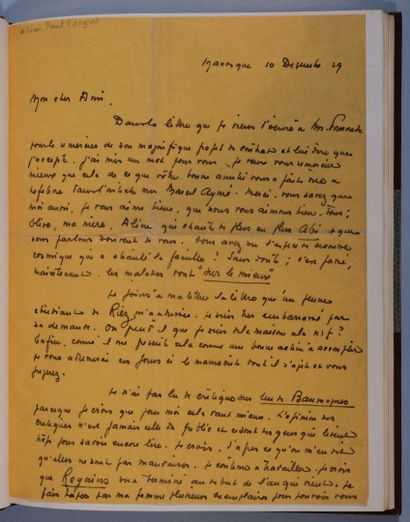 GIONO (Jean). Colline. [Paris, Revue Commerce,...
