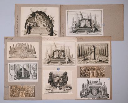 [Gravure]. [Héraldique. Allemagne]. Important...