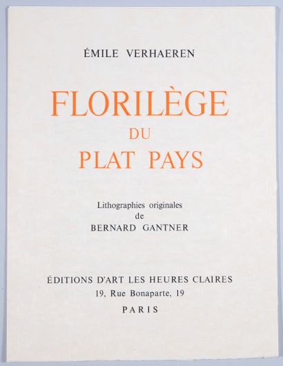 GANTNER. VERHAEREN (Émile). Florilège du...