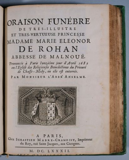 [Oraisons funèbres]. Recueil réunissant 13...