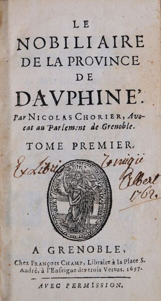 CHORIER (Nicolas). Le nobiliaire de la province...